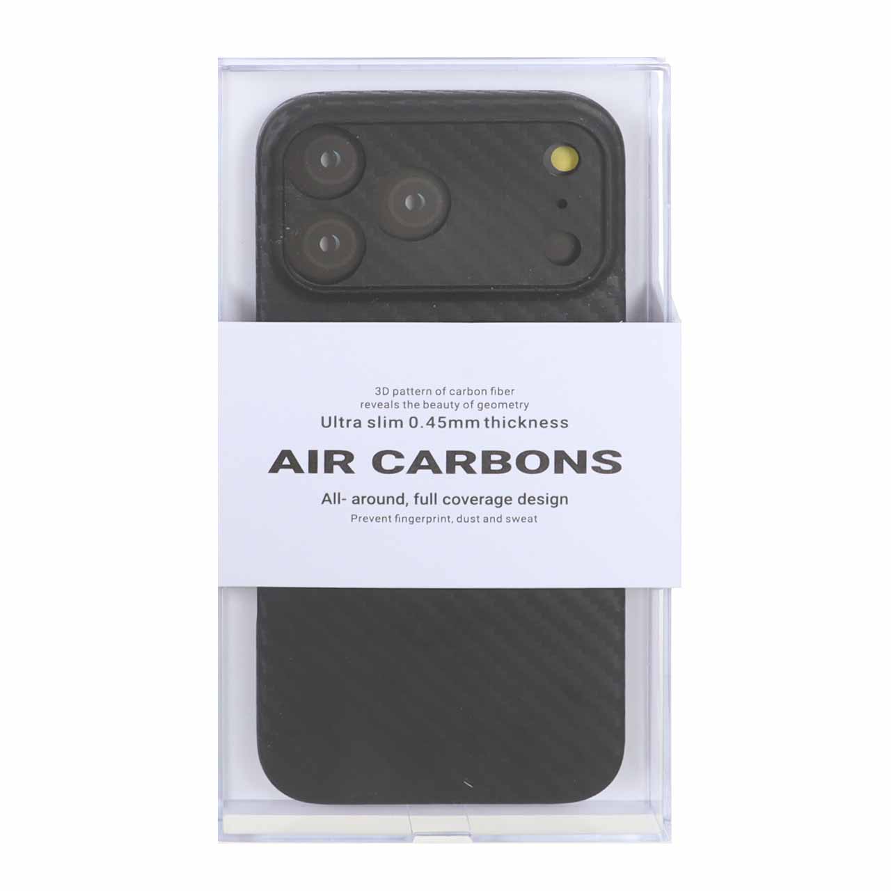 قاب محافظ لنزدار Original KZDoo Air Carbon مدل Apple iPhone 17 Pro Max - مشکی ( پک دار) - NTC