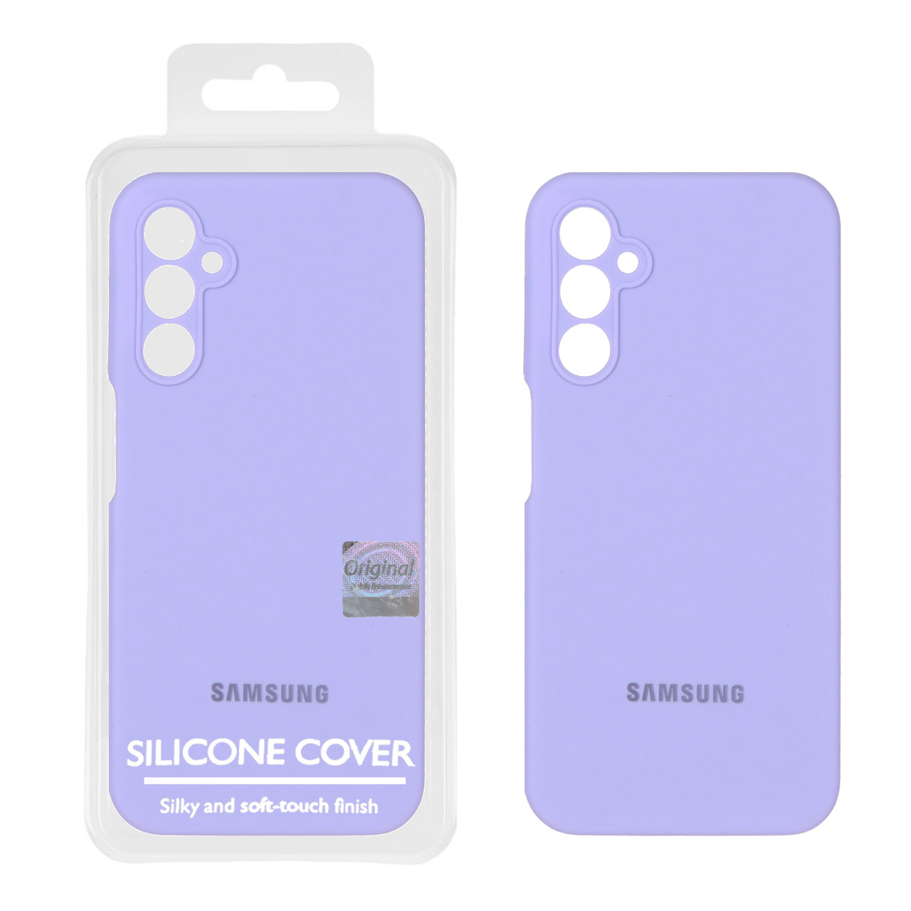 قاب سیلیکونی پاک کنی اورجینال Master Quality مدل Samsung Galaxy A24 - بنفش روشن (پک دار)