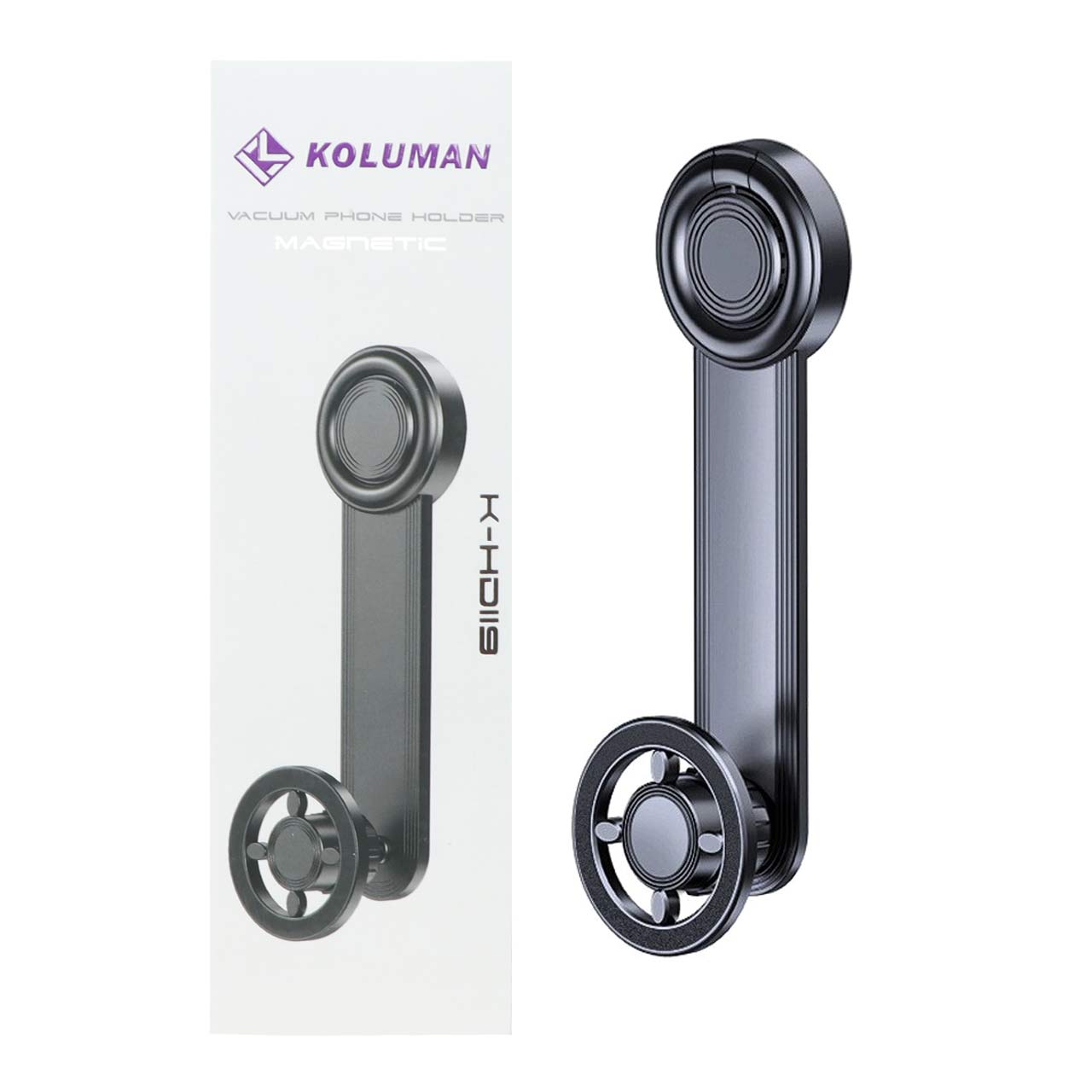 هولدر گوشی موبایل وکیومی Koluman مدل K-HD119 - مشکی