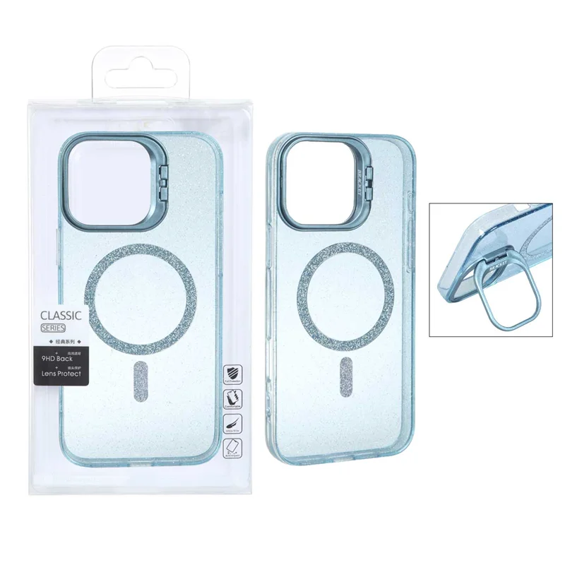 قاب BRACKET اکلیلی Magsafe مدل Apple iPhone 16 Pro Max - آبی (پک دار)