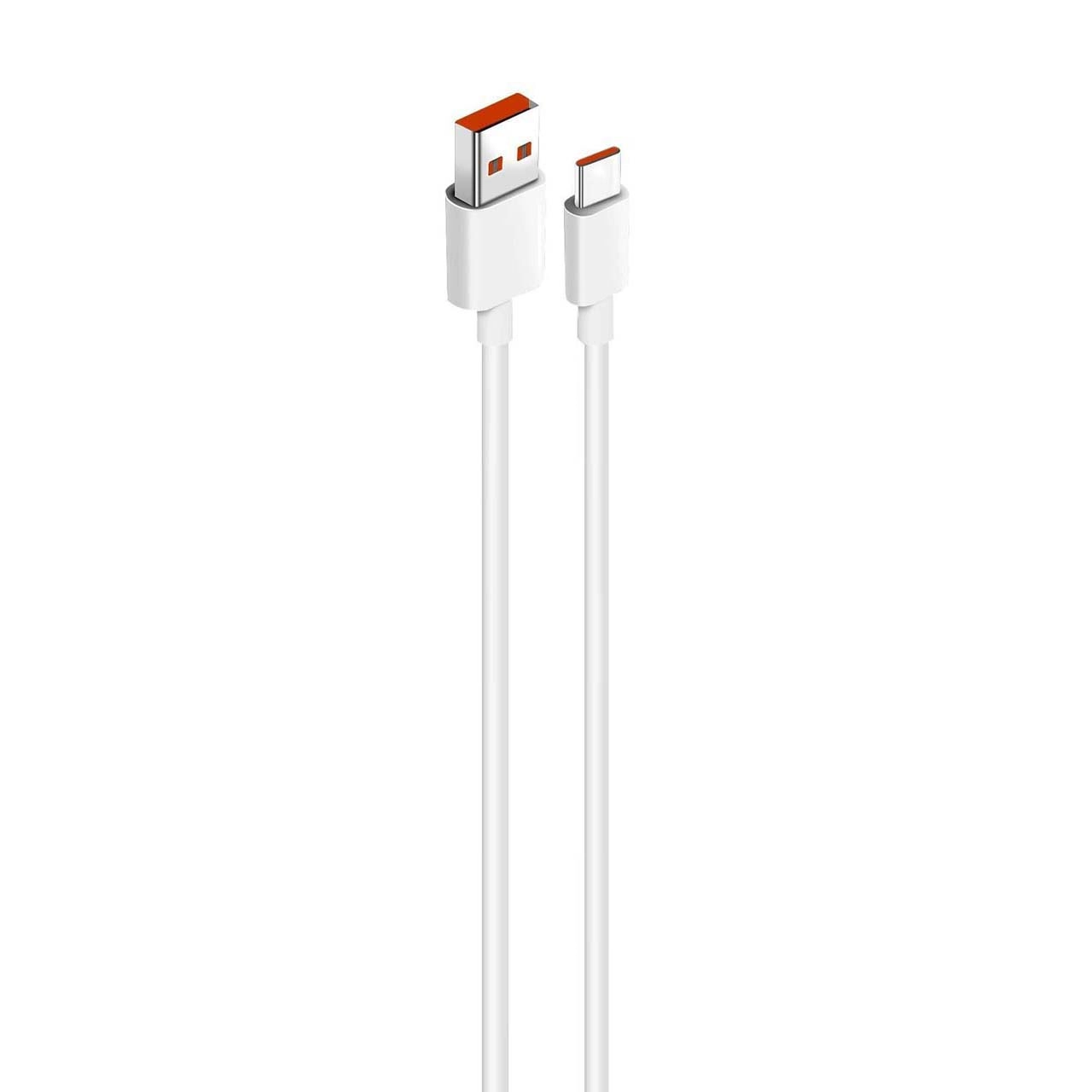 کابل شارژ فست Xiaomi Type-C 6A - سفید