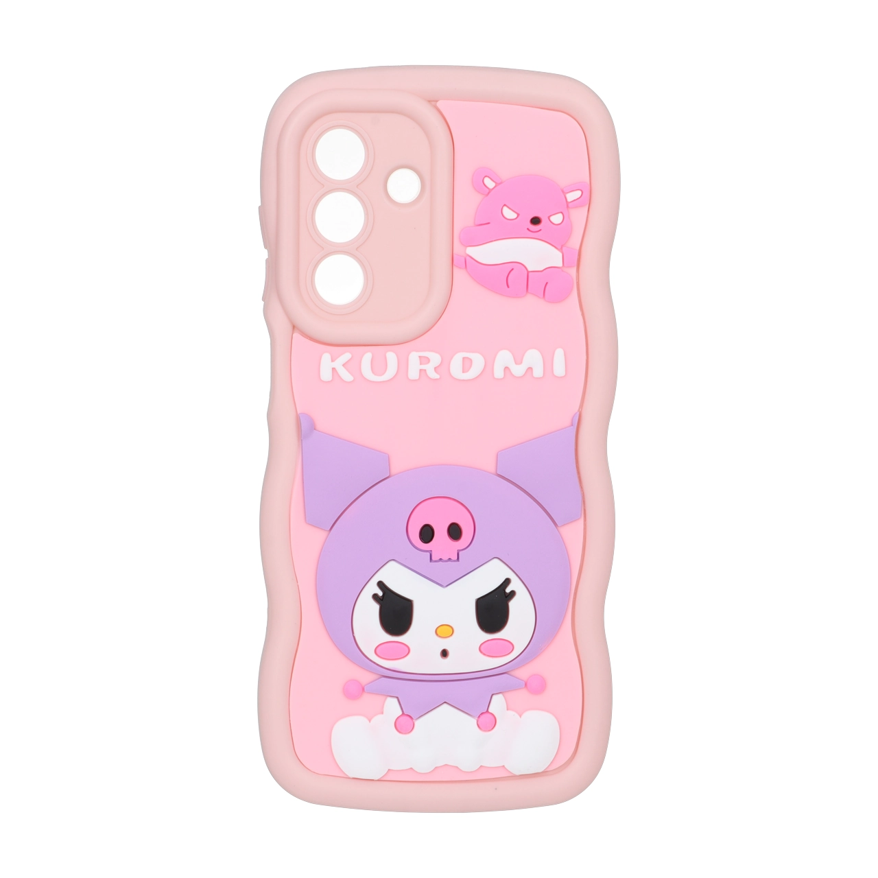 قاب کنگره ای عروسک برجسته محافظ لنزدار Samsung Galaxy A56 / A36 - طرح 185