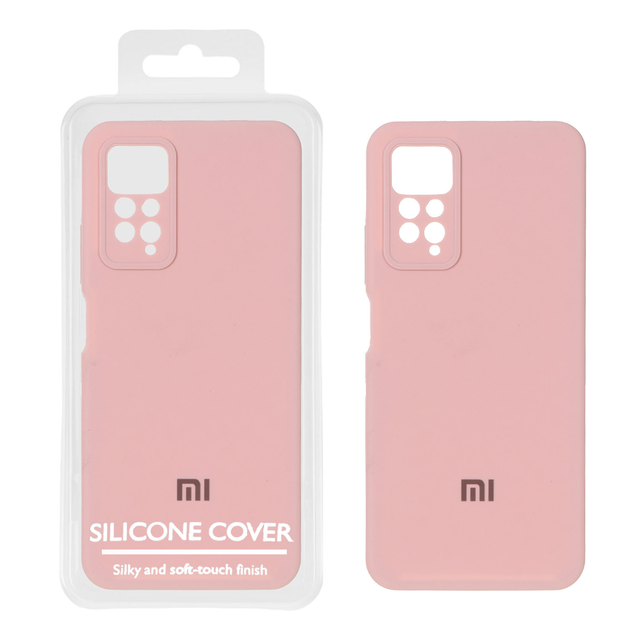قاب سیلیکونی پاک کنی اورجینال Master Quality مدل Xiaomi Redmi Note 12 Pro 4G / Redmi Note 11 Pro - صورتی چرک (پک دار)