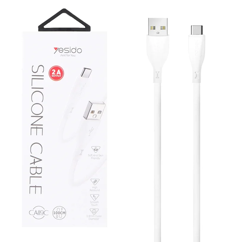کابل شارژ Yesido Type-C مدل CA119C - سفید