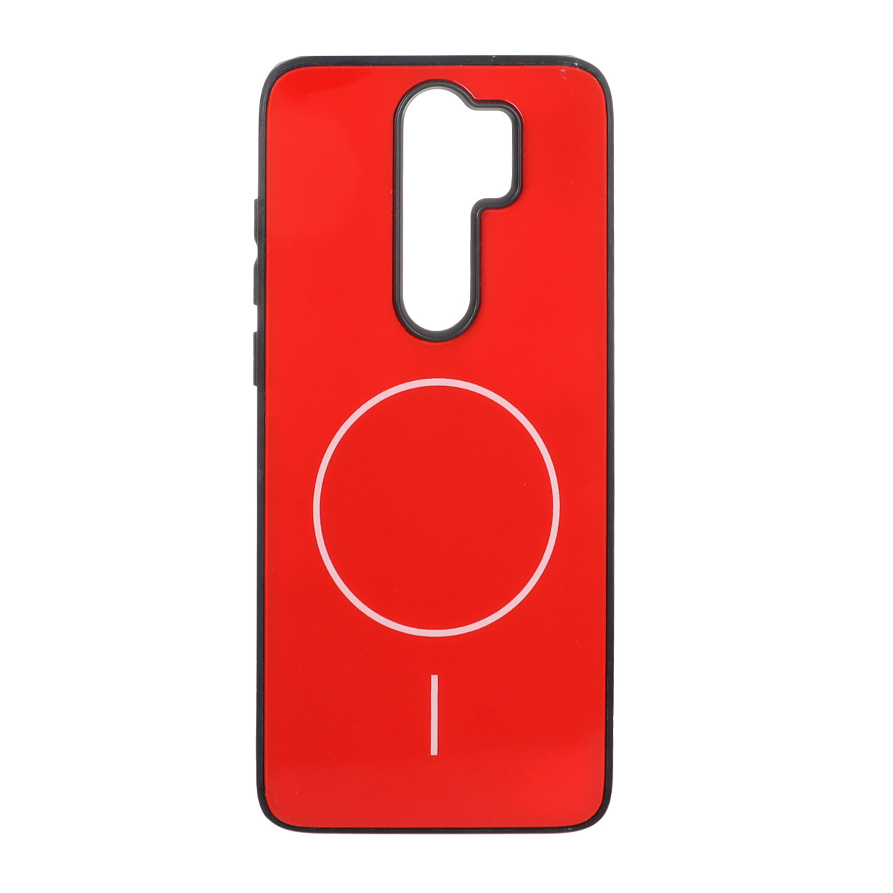 قاب M Pro پشت براق طرح مگ سیف Xiaomi Redmi Note 8 Pro - قرمز