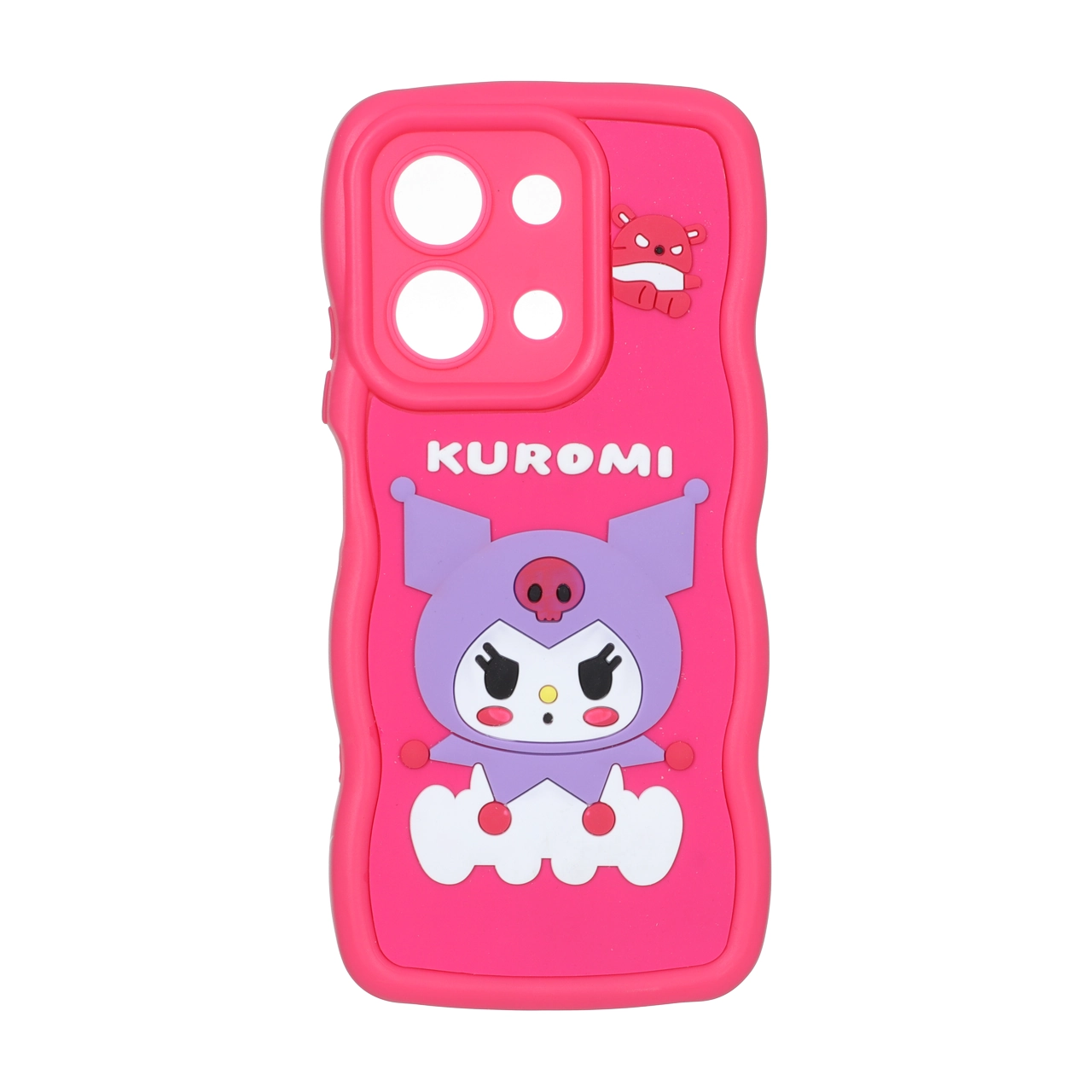 قاب کنگره ای عروسک برجسته محافظ لنزدار Xiaomi Redmi 15C / Poco C85 - طرح 245