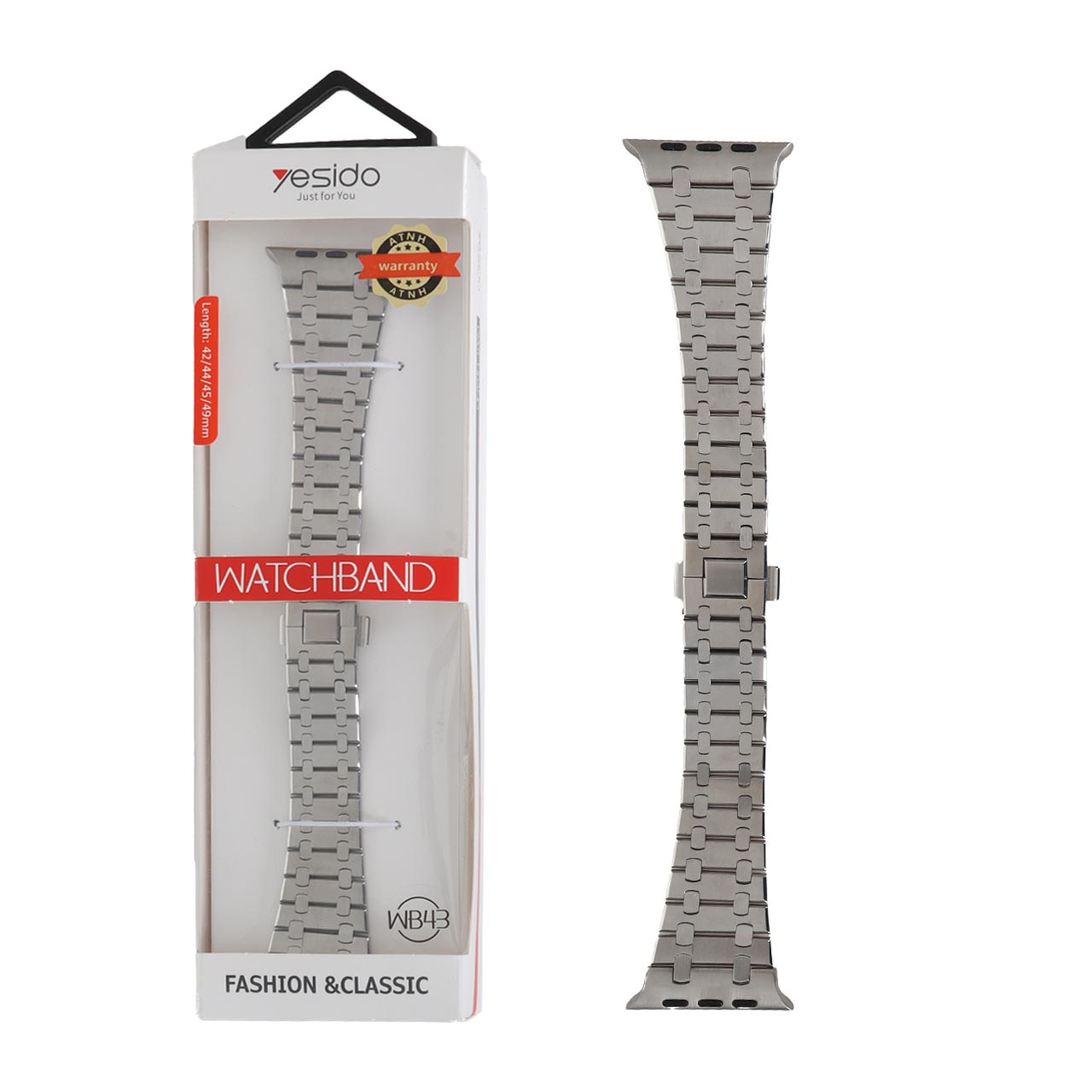 بند ساعت اپل واچ اورجینال فلزی Yesido WB43 سایز 42/44/45/46/49 میلیمتری (پک دار)