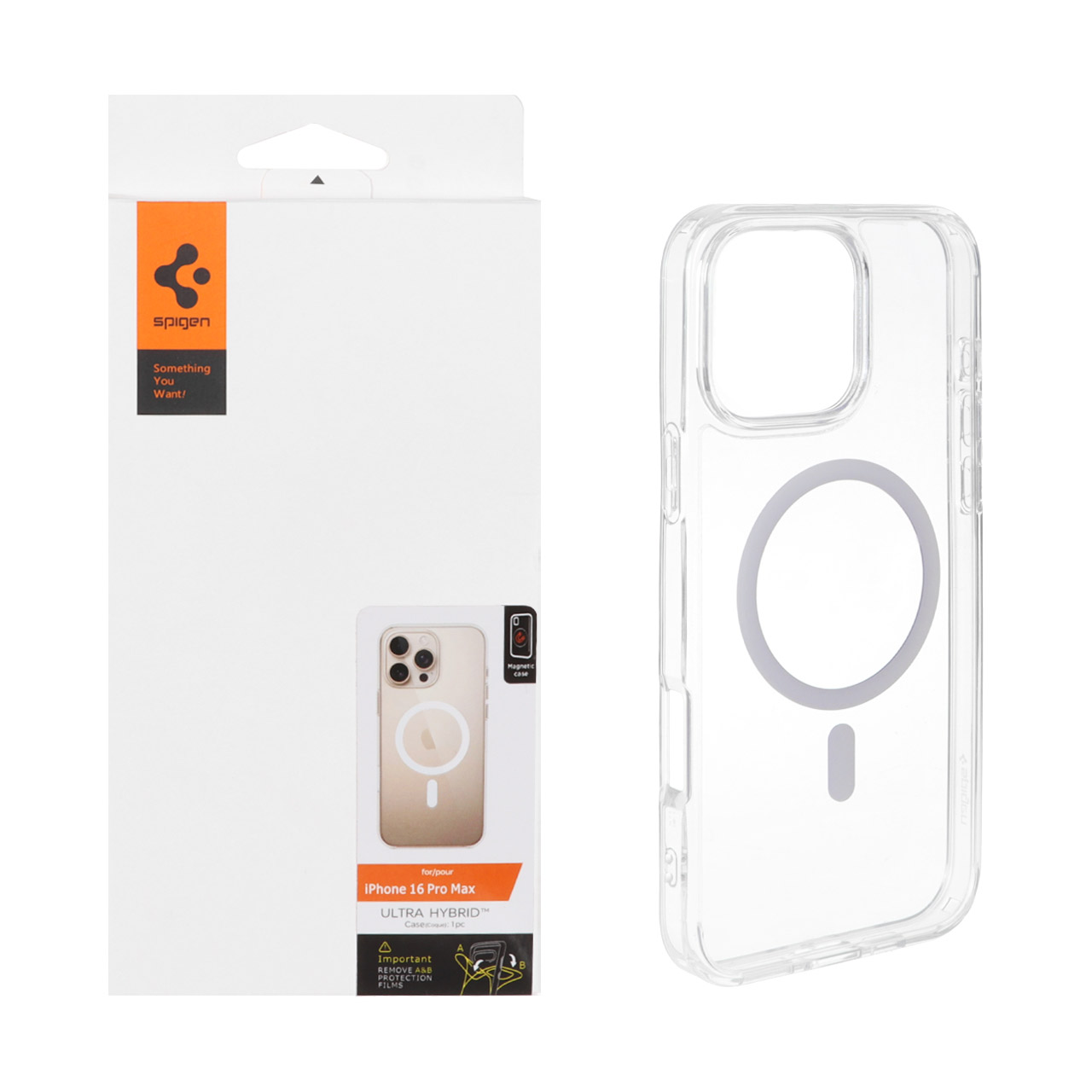 قاب Spigen اورجینال دور ژله ای شفاف MagSafe مدل Apple iPhone 16 Pro Max (پک دار)