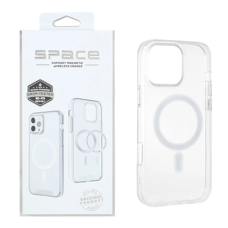 قاب اورجینال Space شفاف Magsafe مدل Apple iPhone 16 Pro Max (پک دار)