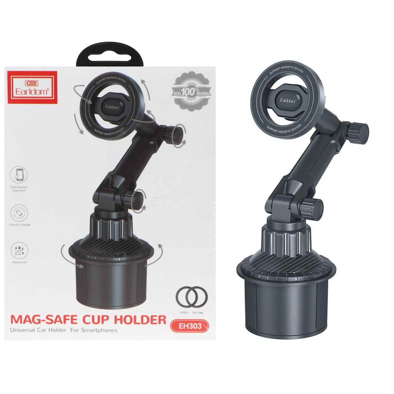 هولدر گوشی موبایل مگنتی Earldom مدل EH303 - مشکی