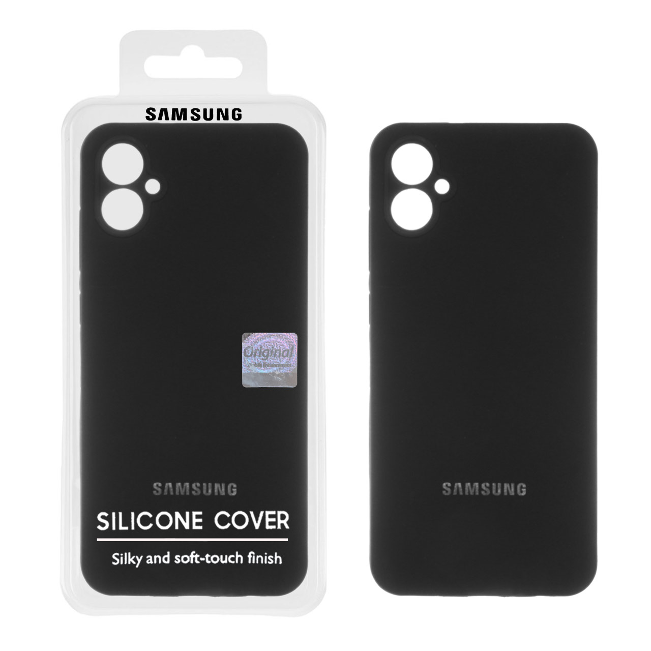 قاب سیلیکونی پاک کنی اورجینال Master Quality مدل Samsung Galaxy A05 - مشکی (پک دار)