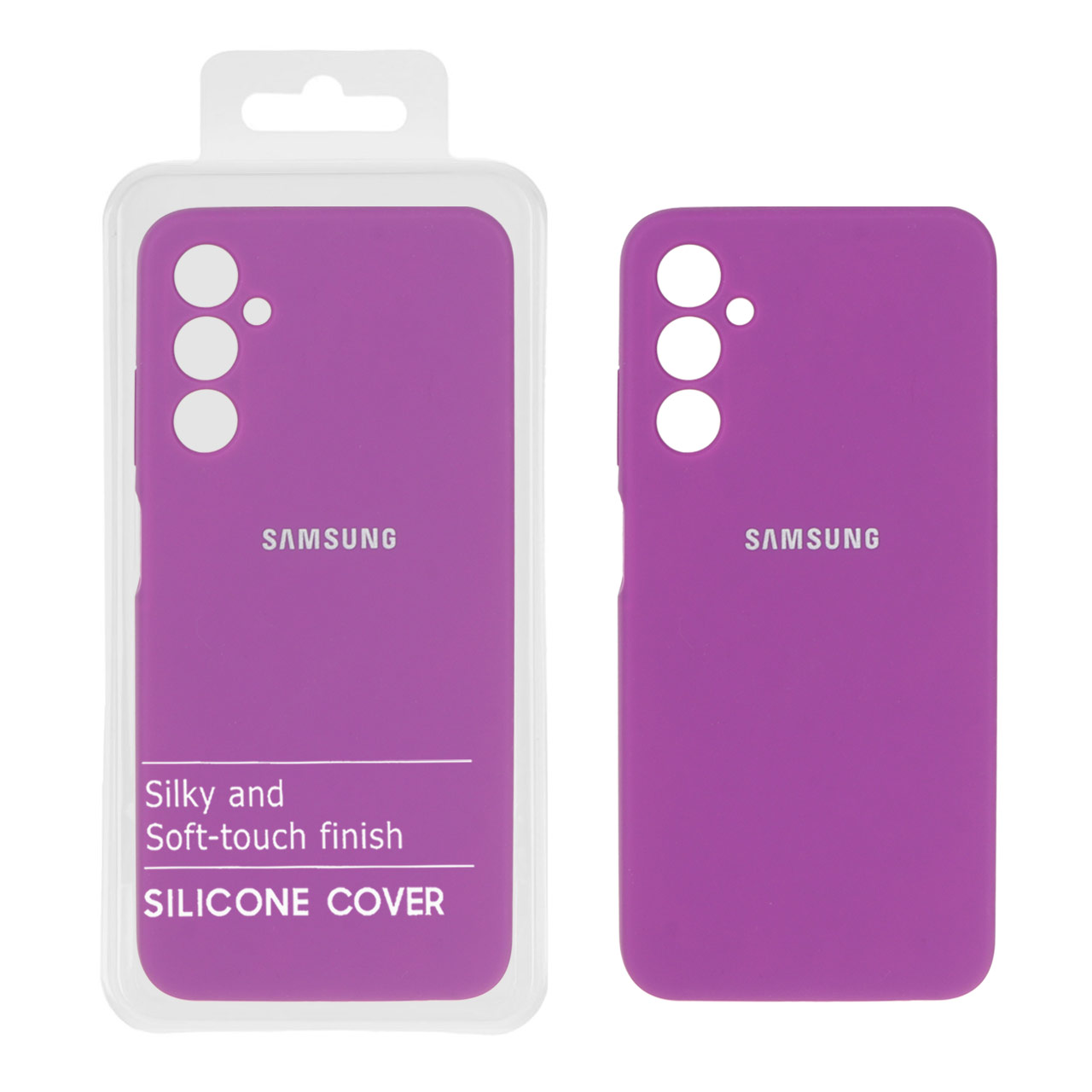 قاب سیلیکونی پاک کنی اورجینال درجه یک Samsung Galaxy A05s - ارغوانی (پک دار) - NTC