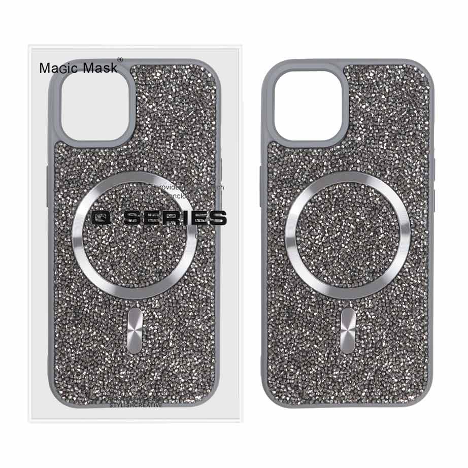 قاب اورجینال دیاموند Magsafe مدل Apple iPhone 13 / iPhone 14 - خاکستری (پک دار)