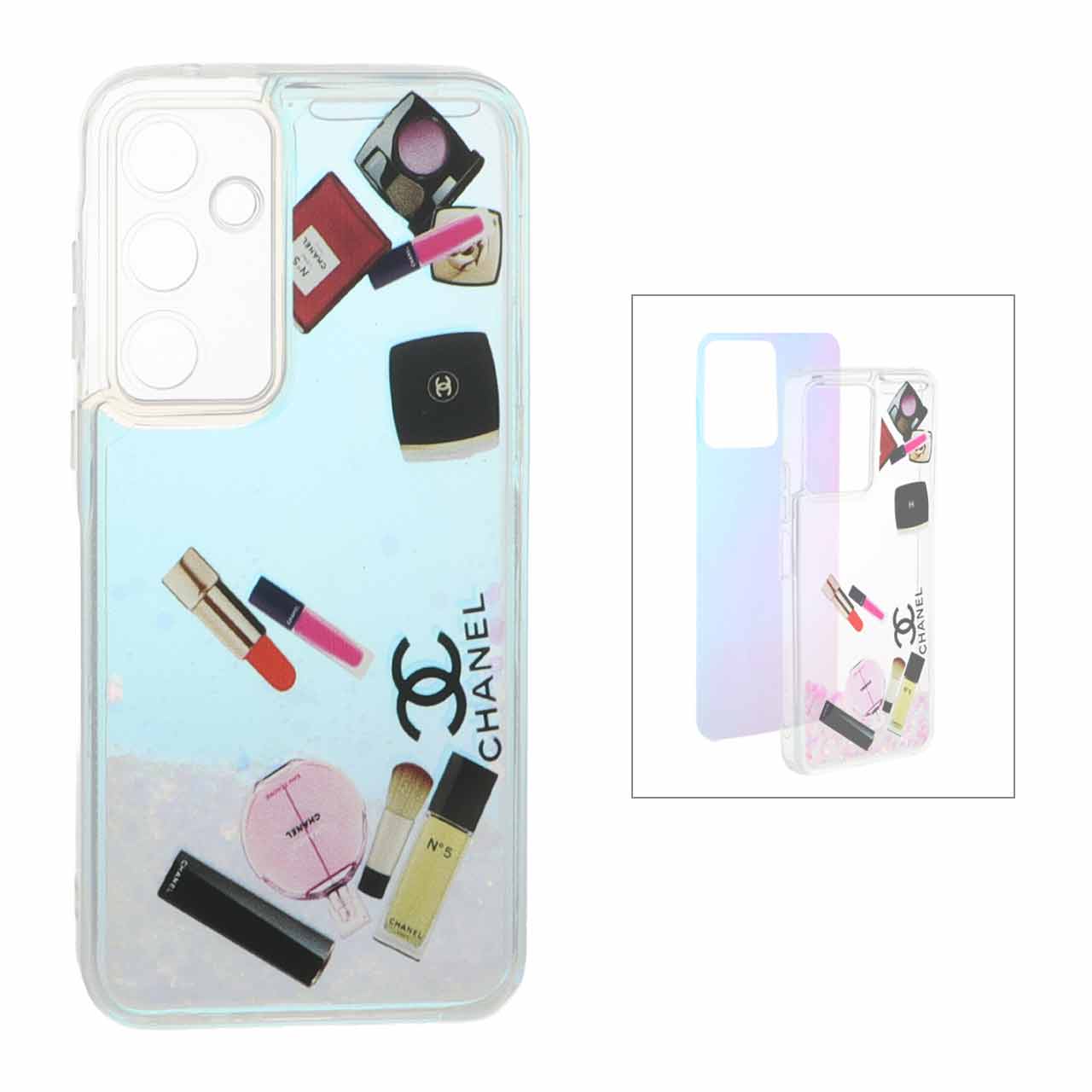 قاب آکواریومی اکلیلی دور ژله ای هفت رنگ Samsung Galaxy A35 - طرح 76