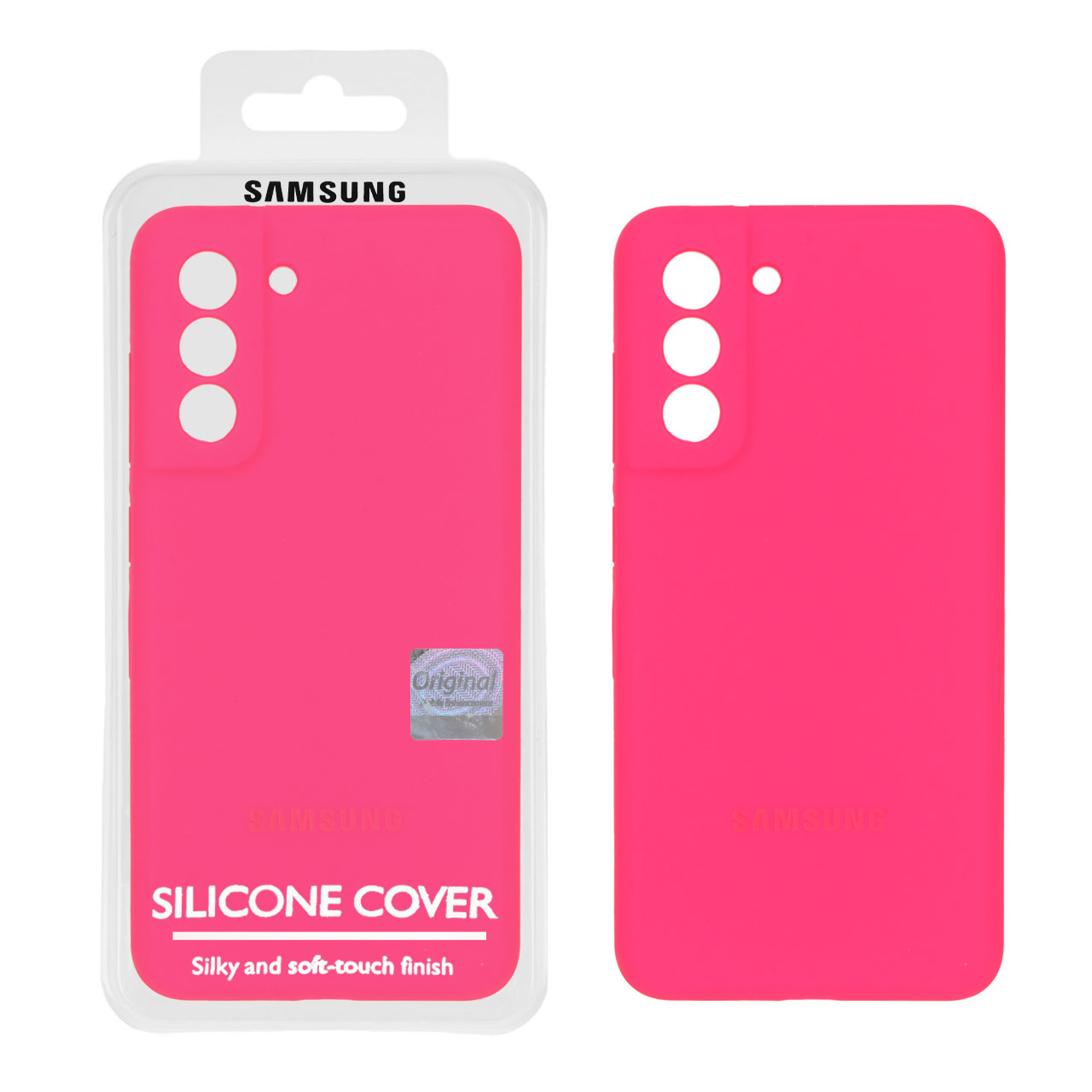 قاب سیلیکونی پاک کنی اورجینال Master Quality مدل Samsung Galaxy S21 FE - صورتی فانتزی (پک دار)