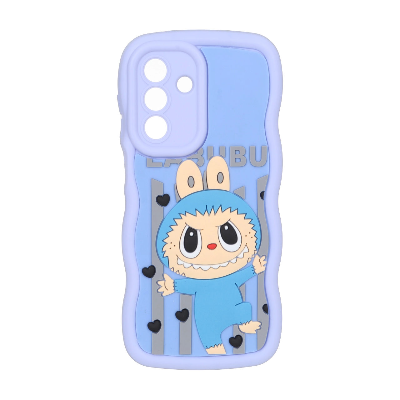 قاب کنگره ای عروسک برجسته محافظ لنزدار Samsung Galaxy A56 / A36 - طرح 183