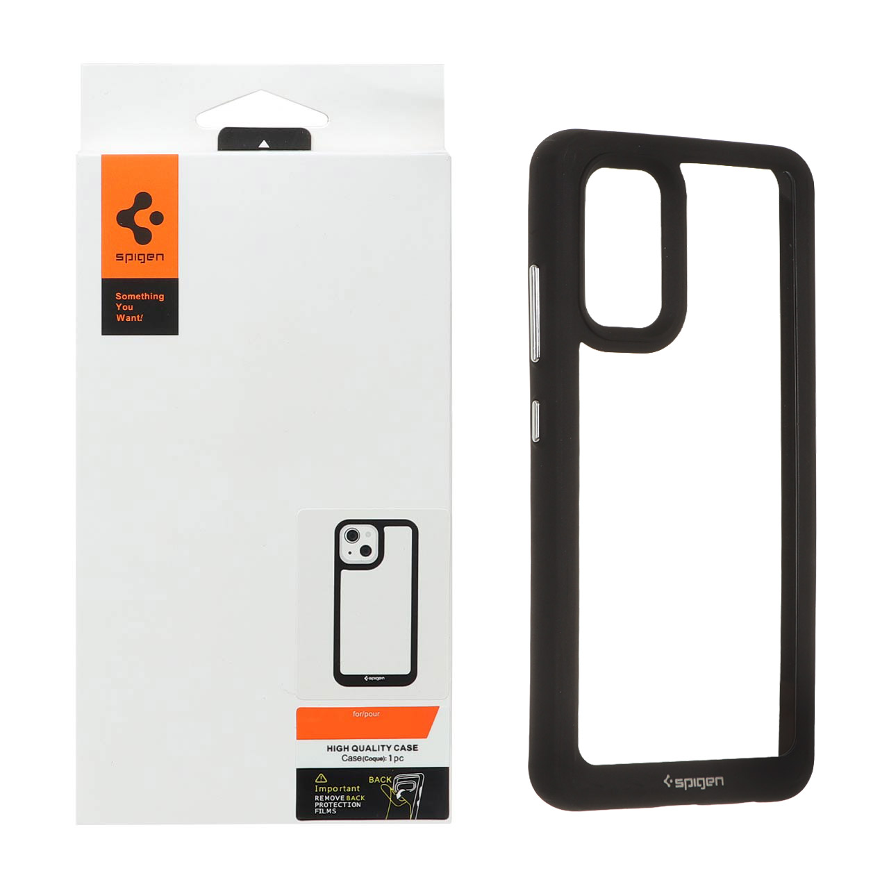 قاب اورجینال Spigen مدل Samsung Galaxy A32 4G - شفاف مشکی