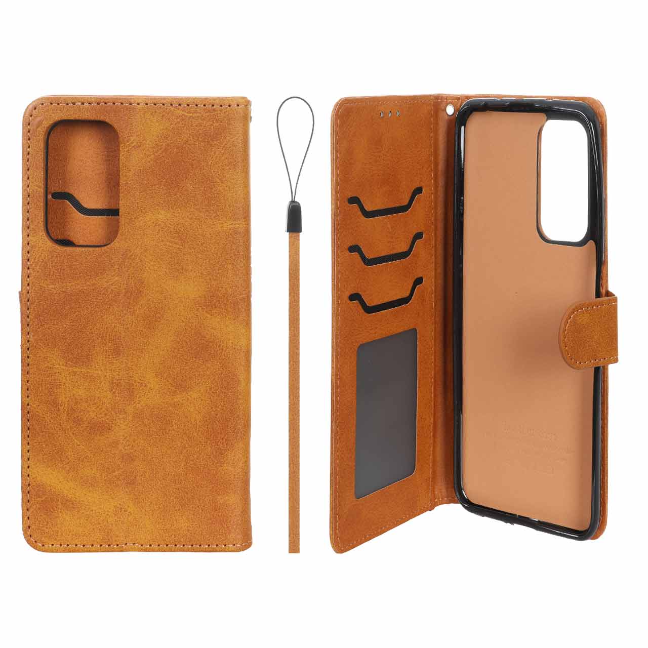 کیف موبایل مگنتی درجه یک داخل خز MNC Plus مدل Xiaomi Mi 10T / Mi 10T Pro / K30S - عسلی