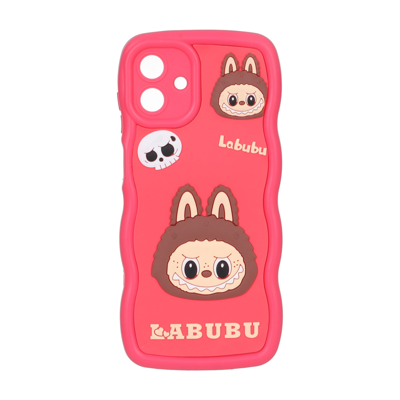 قاب کنگره ای عروسک برجسته محافظ لنزدار Samsung Galaxy A07 - طرح 108