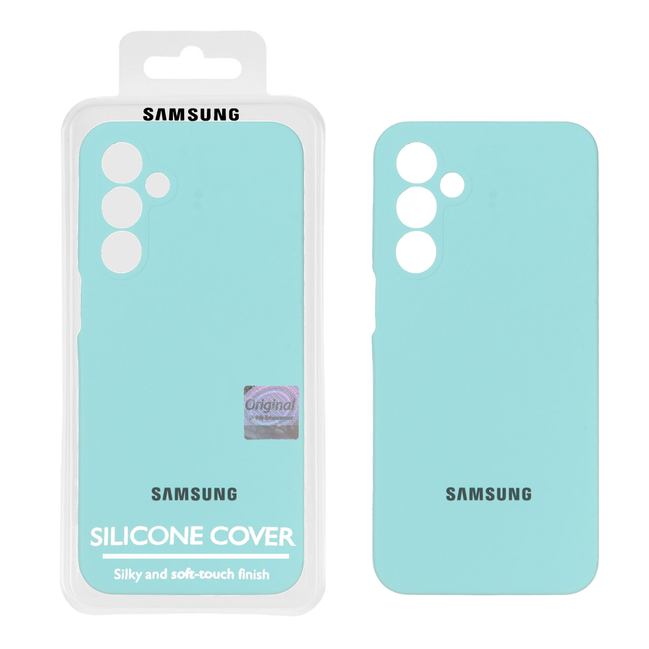 قاب سیلیکونی پاک کنی اورجینال Master Quality مدل Samsung Galaxy A16 - سبزآبی کد 1 (پک دار)