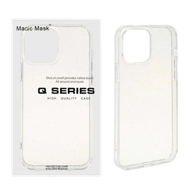 قاب اورجینال پشت سخت شفاف اکلیلی Apple iPhone 13 Pro Max (پک دار)