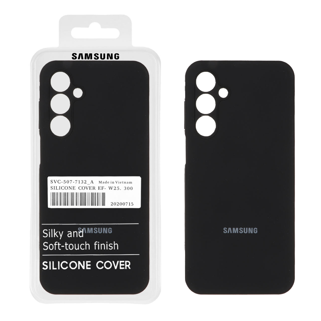 قاب سیلیکونی پاک کنی اورجینال درجه یک Samsung Galaxy A16 - مشکی (پک دار)