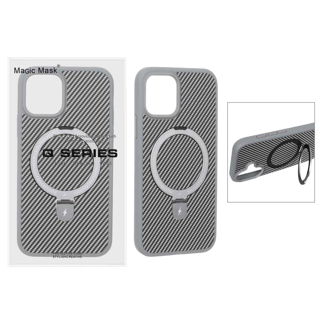 قاب اورجینال Magsafe لوپ استندشو Apple iPhone 11 Pro - خاکستری (پک دار) - MPS