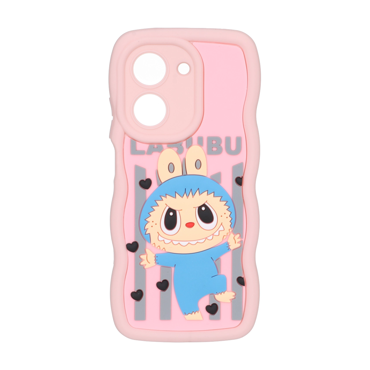 قاب کنگره ای عروسک برجسته محافظ لنزدار Xiaomi Redmi A5 / Poco C71 - طرح 43