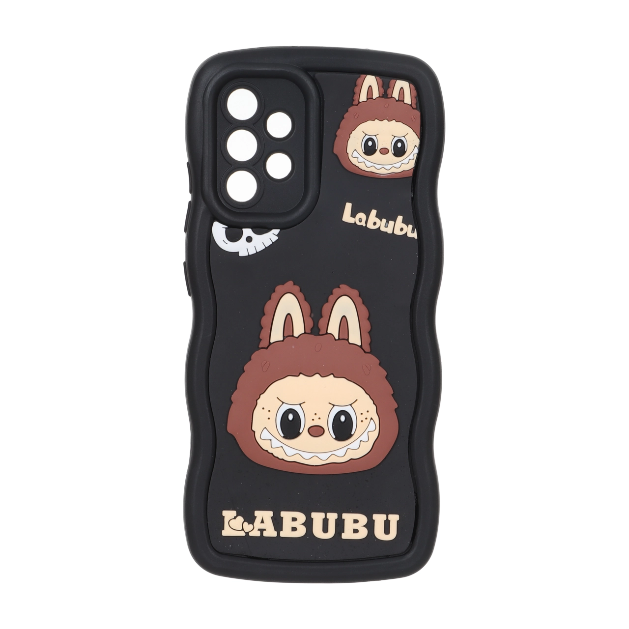 قاب کنگره ای عروسک برجسته محافظ لنزدار Samsung Galaxy A32 4G - طرح 98