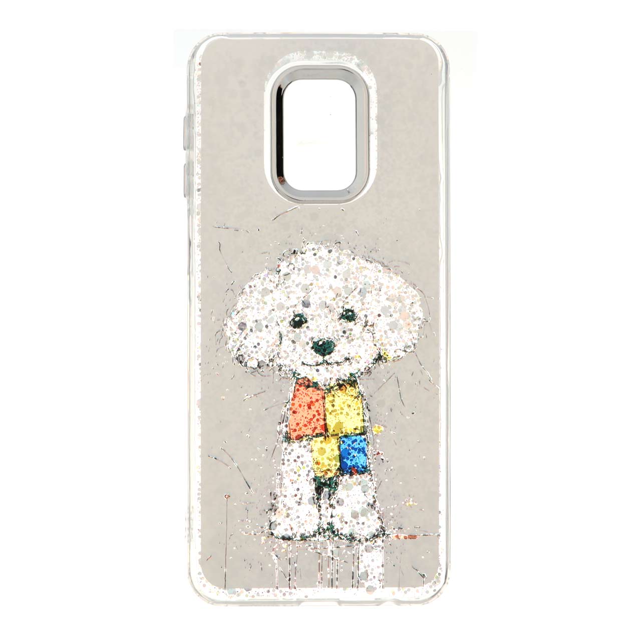 قاب رزینی اکلیلی لنز سیلور Xiaomi Redmi Note 9S / Redmi Note 9 Pro / Redmi Note 9 Pro Max - طرح 115