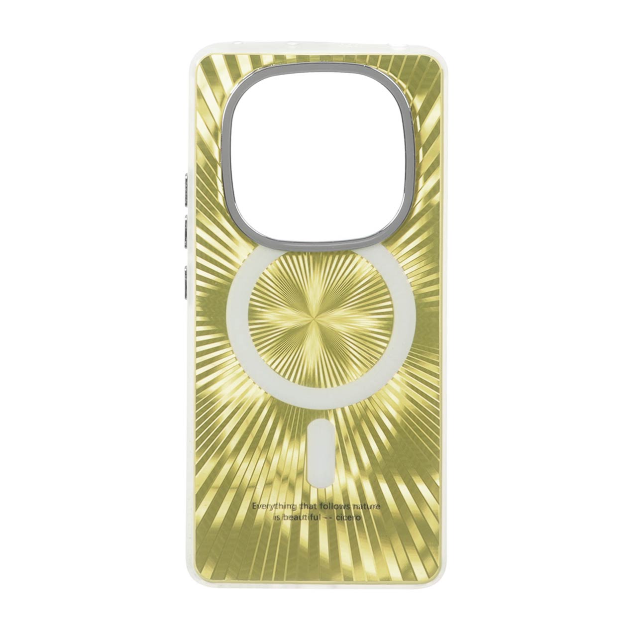 قاب Succinct الحمبرا طرح مگ سیف Xiaomi Redmi Note 14 Pro 4G - طلایی