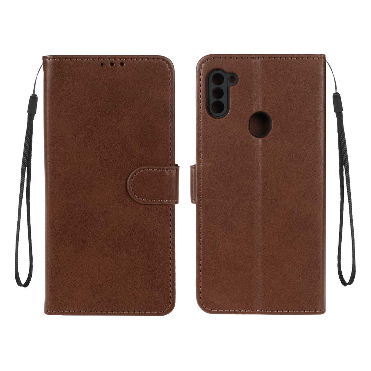 کیف موبایل مگنتی Samsung A11 / M11 - قهوه ای