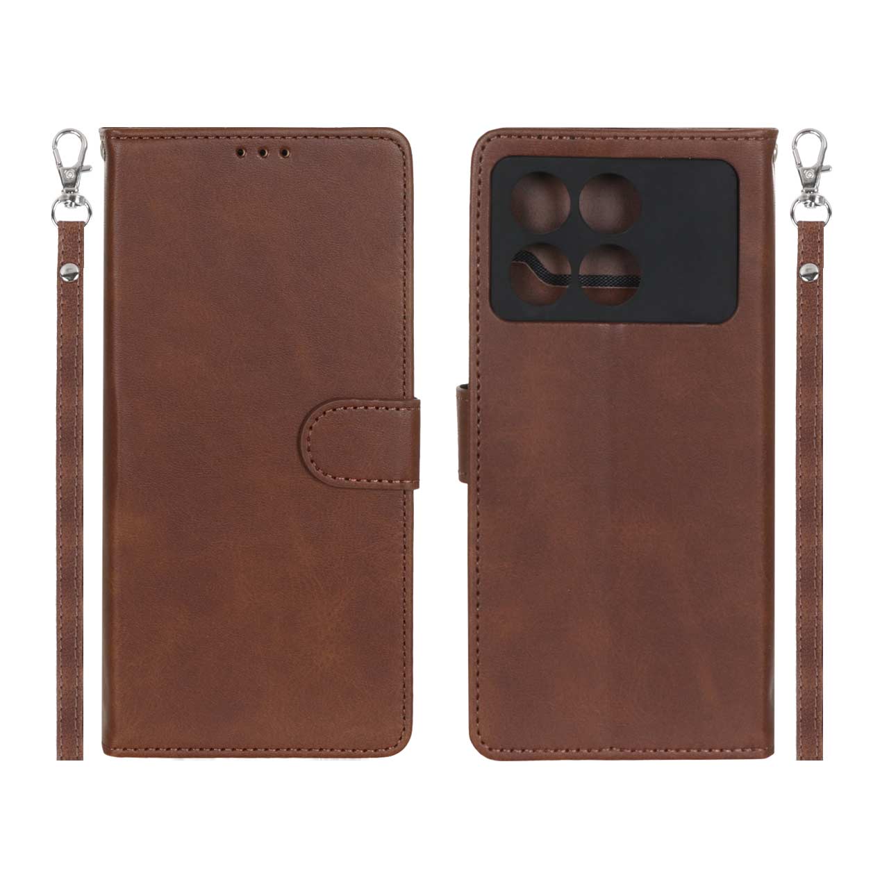 کیف موبایل مگنتی درجه یک MNC مدل Xiaomi Poco X6 Pro 5G / Redmi K70E - قهوه ای