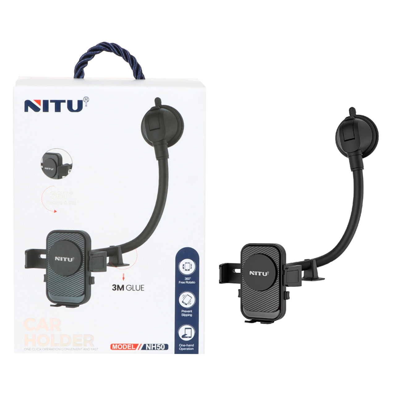 هولدر گوشی موبایل پایه دار NITU مدل NH50 - مشکی