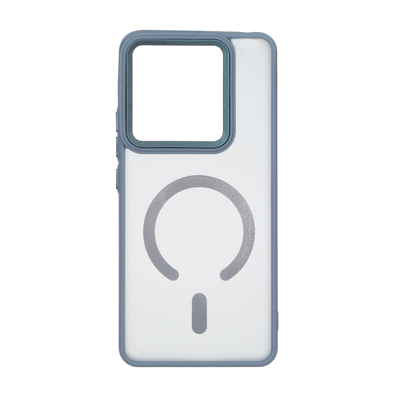 قاب مات لنز کربن طرح مگ سیف دور رنگی Xiaomi Redmi Note 14 4G - طوسی