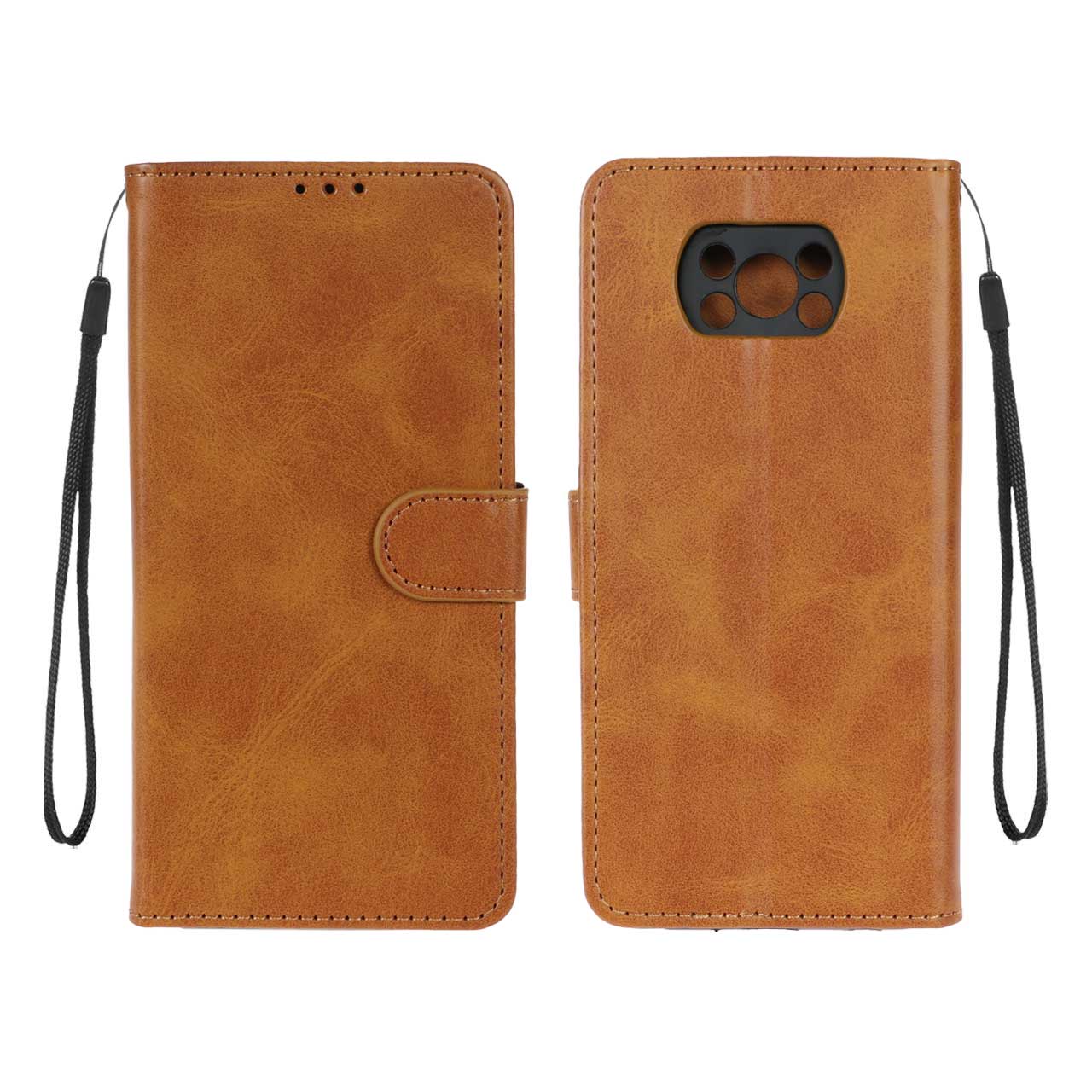 کیف موبایل مگنتی Xiaomi Poco X3 / X3 Pro / X3 NFC - عسلی