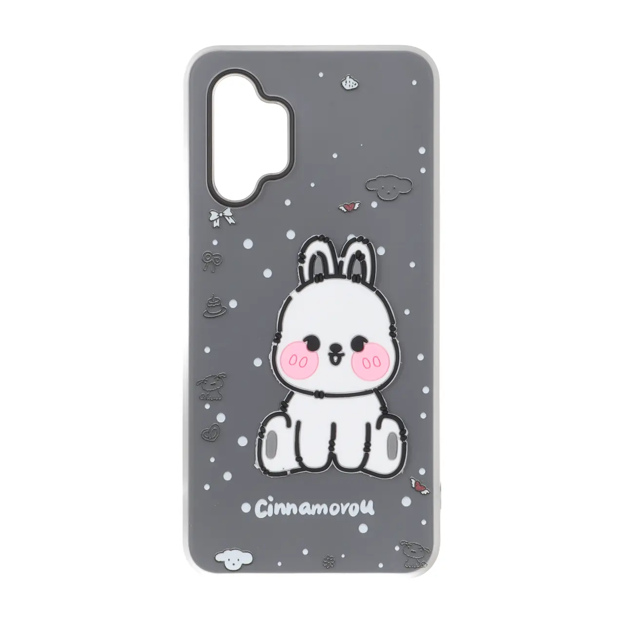 قاب دو لایه مات عروسک برجسته Samsung Galaxy A32 4G - مشکی