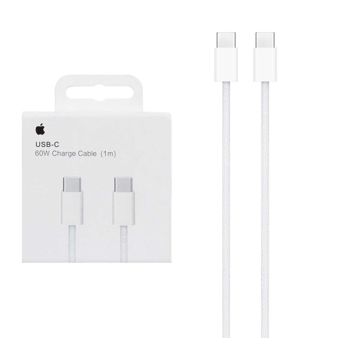کابل شارژ Iphone 15 60W Type-C To Type-C - سفید - اصل چین - kZN (گارانتی شش ماهه Kezen)