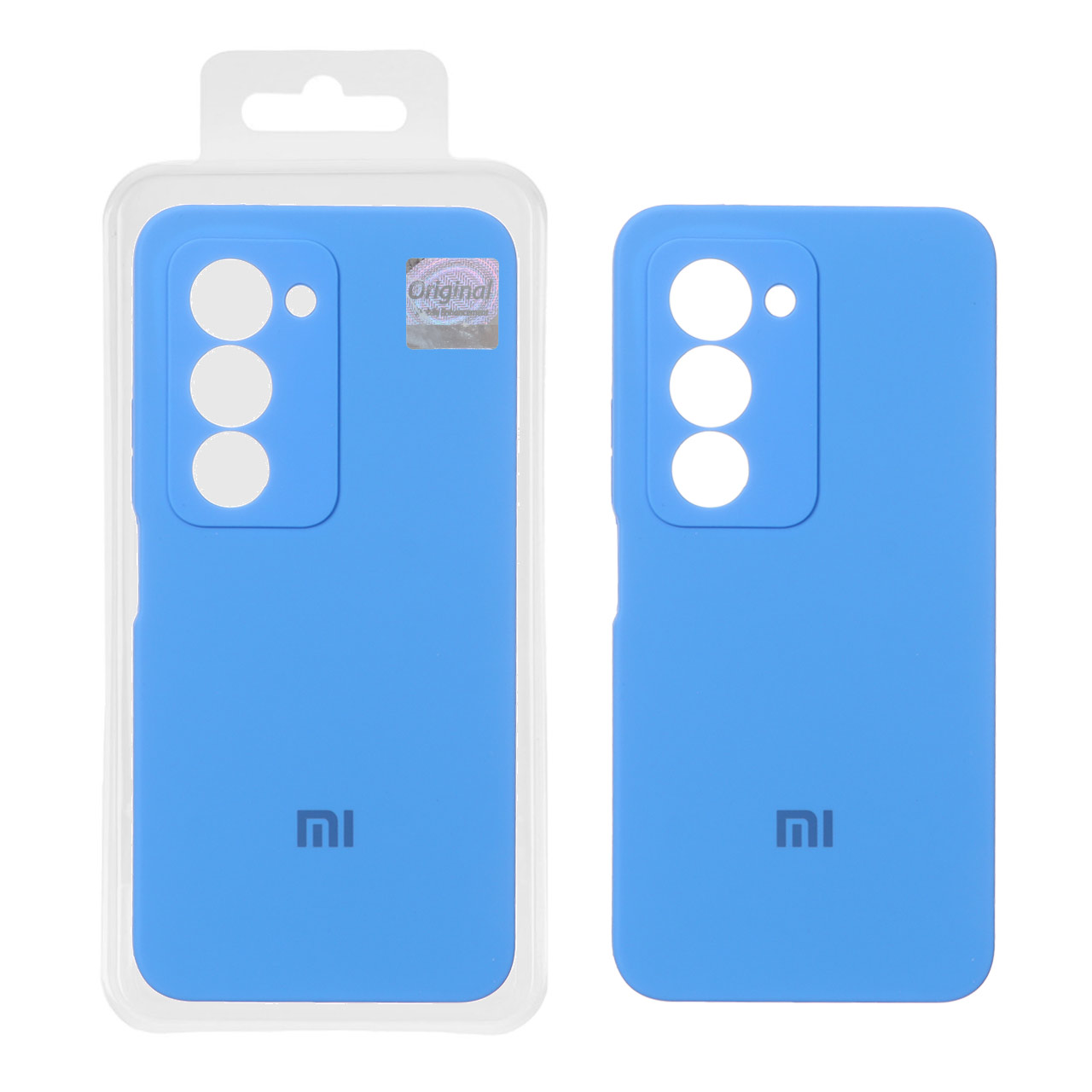 قاب سیلیکونی پاک کنی اورجینال Master Quality مدل Xiaomi Redmi 15 4G - آبی (پک دار)