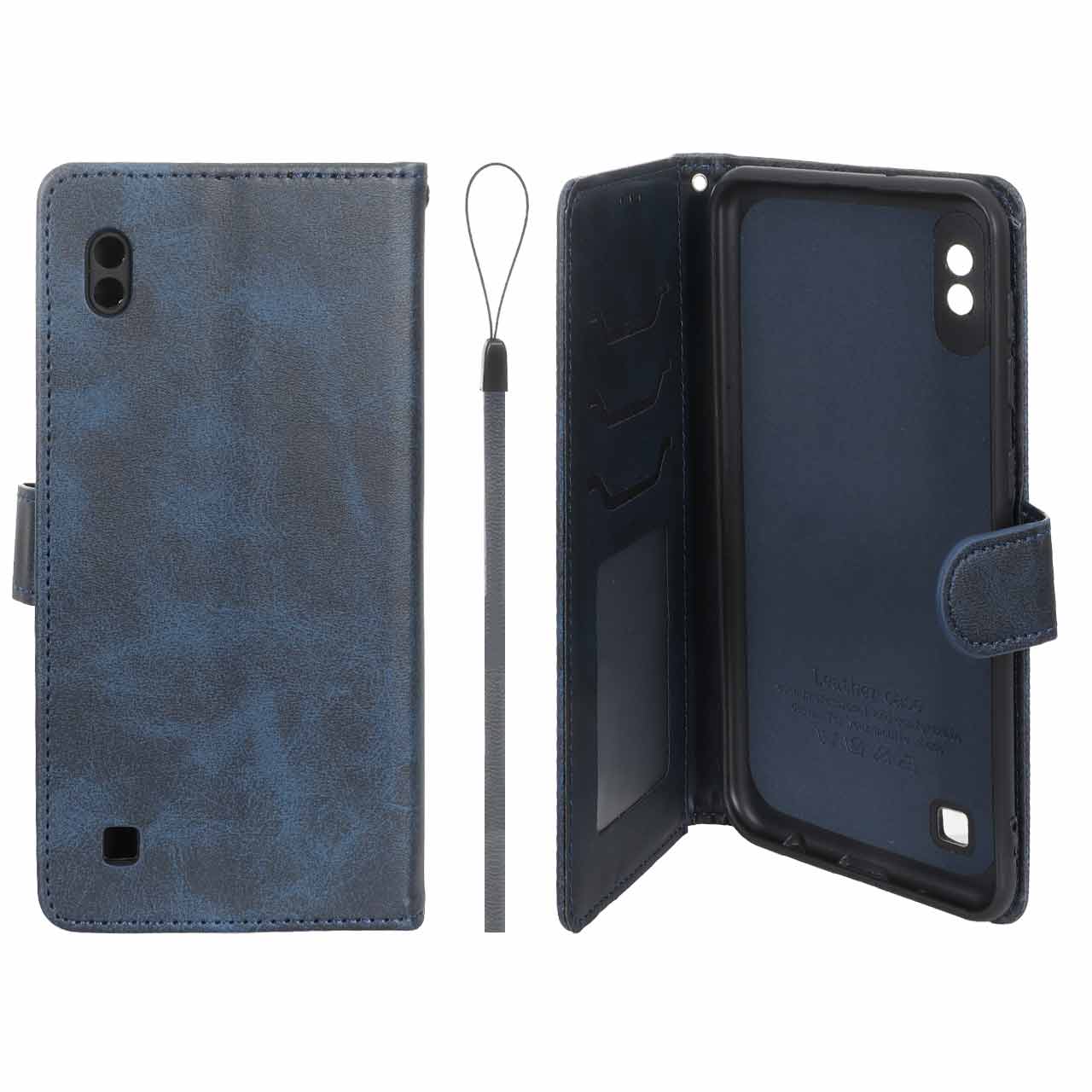 کیف موبایل مگنتی درجه یک داخل خز MNC Plus مدل Samsung Galaxy A10 / M10 - سرمه ای