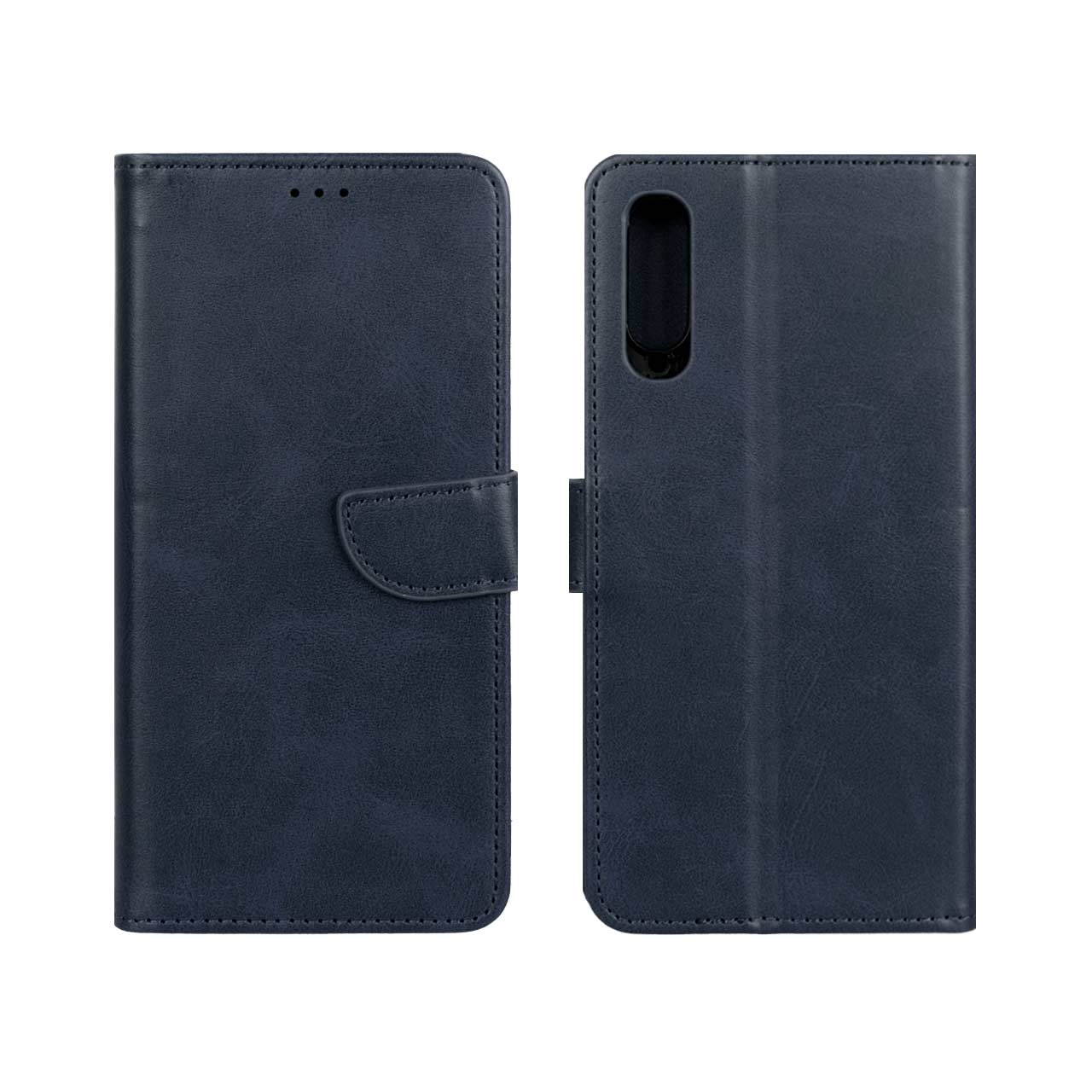 کیف چرمی موبایل مگنتی Samsung Galaxy A70 / A70s - سرمه ای