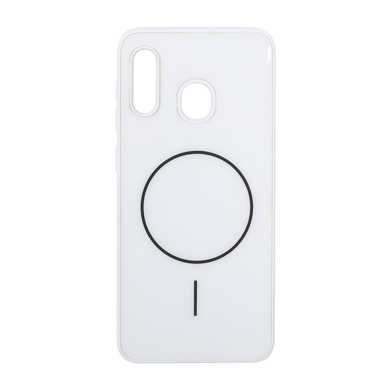 قاب M Pro پشت براق طرح مگ سیف Samsung Galaxy A30 / A20 - سفید