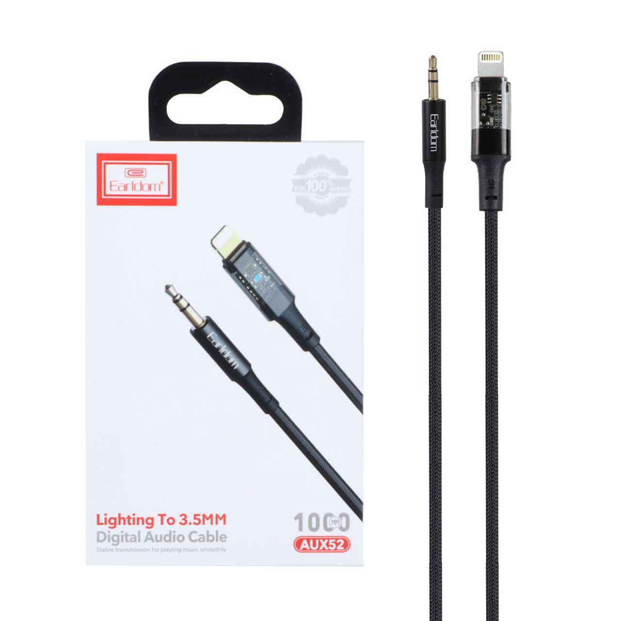 تبدیل Earldom AUX TO Lightning مدل AUX52 - مشکی