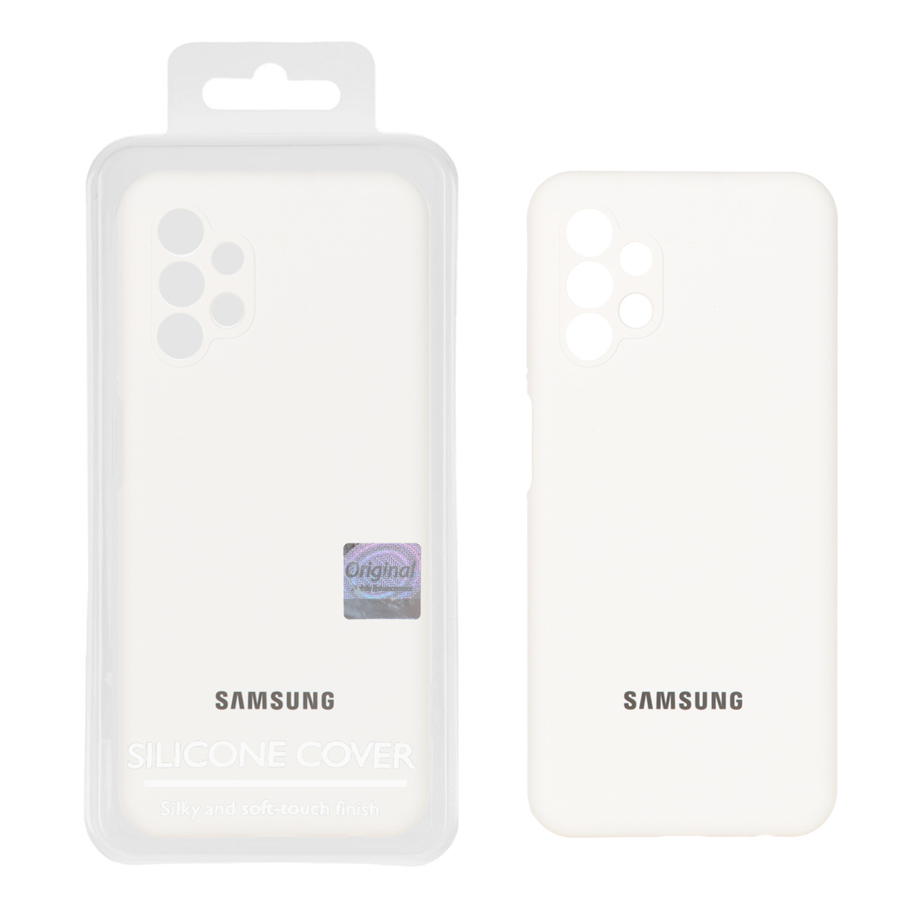 قاب سیلیکونی پاک کنی اورجینال Master Quality مدل Samsung Galaxy A13 4G - سفید (پک دار)