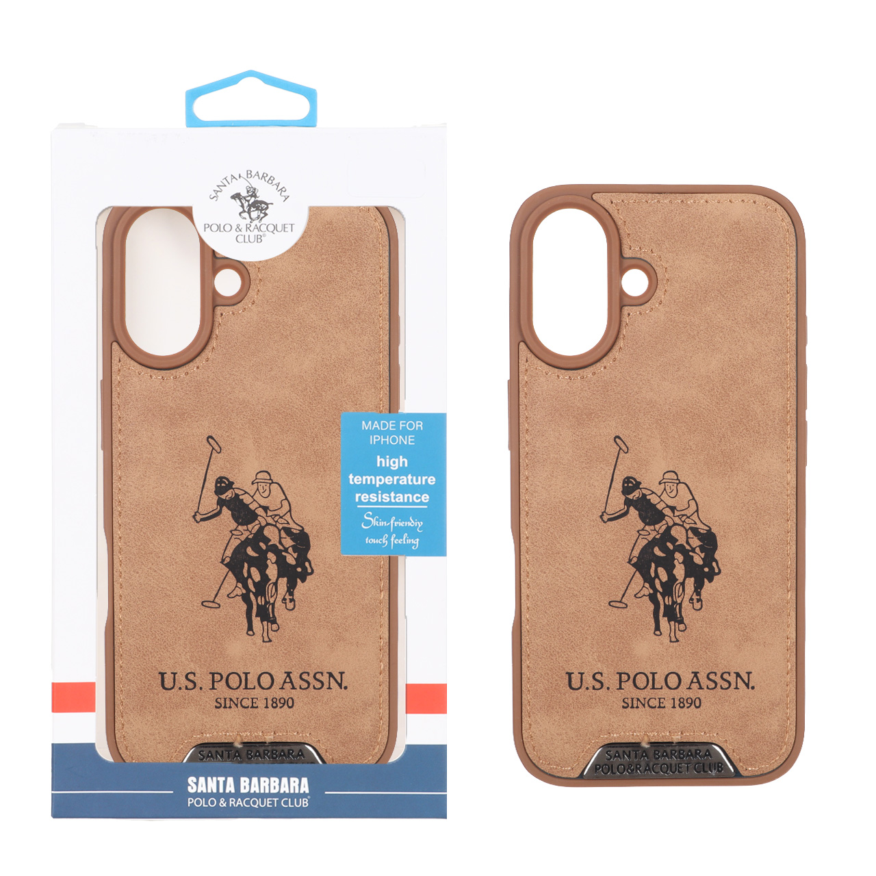 قاب اورجینال US Polo Assn جیر Apple iPhone 17 - صحرایی (پک دار)