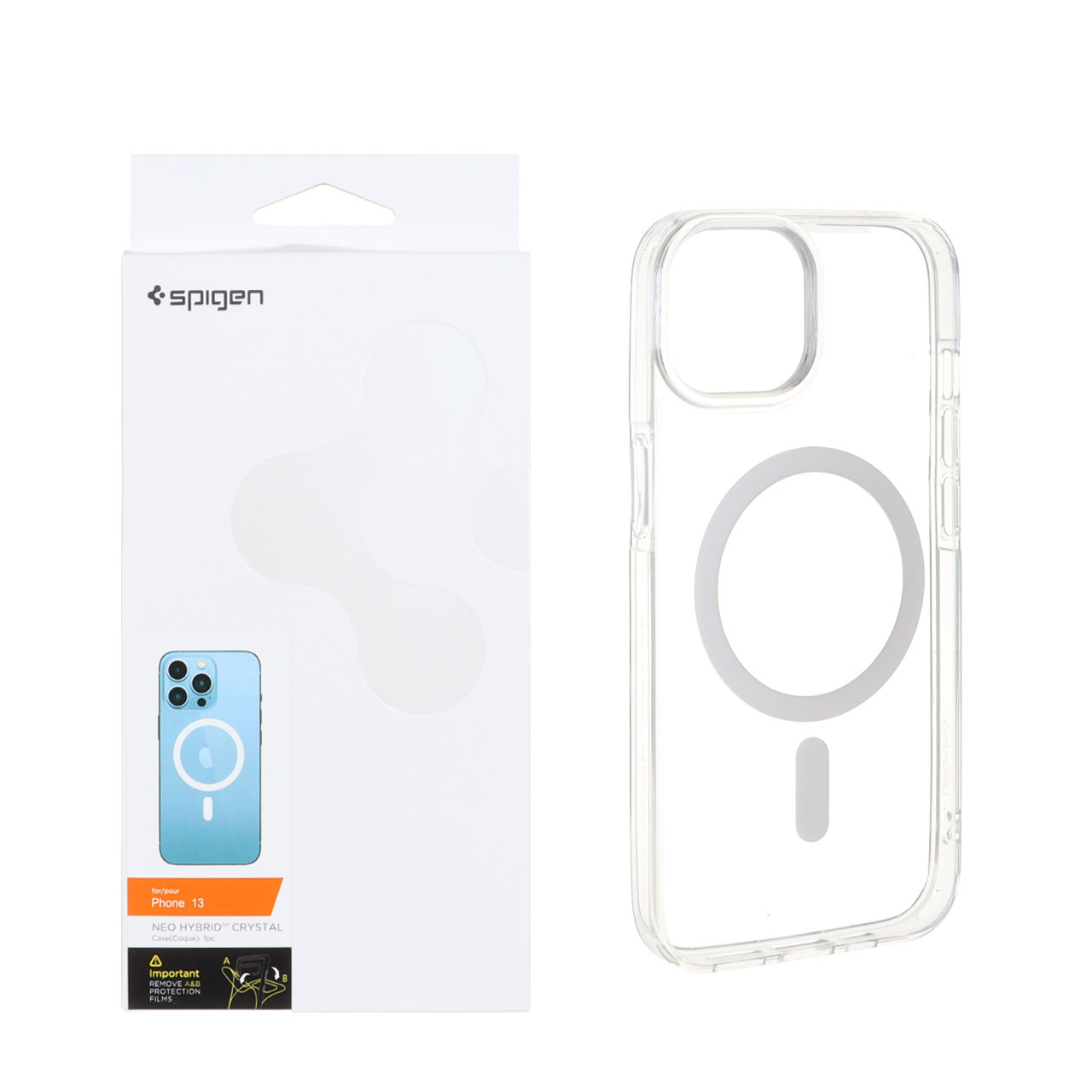 قاب Spigen اورجینال شفاف NEO HYBRID Magsafe مدل Apple iPhone 13 / iPhone 14 (پک دار)