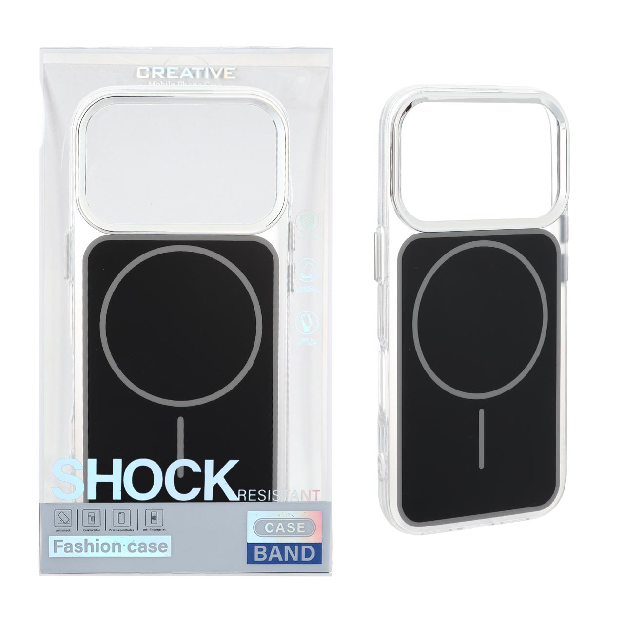 قاب اورجینال Unique Case مات رنگی MagSafe لنز کروم Apple iPhone 17 Pro - مشکی (پک دار)