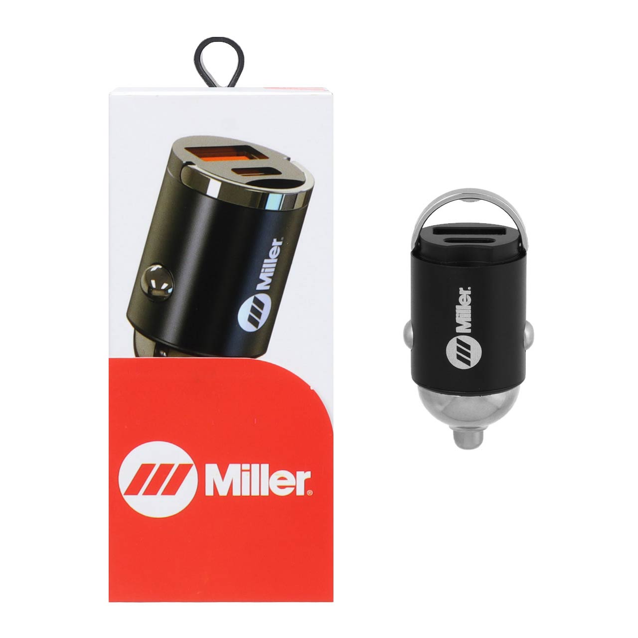شارژر فندکی 30W فست و PD دو پورت Miller مدل M-CH105 - مشکی