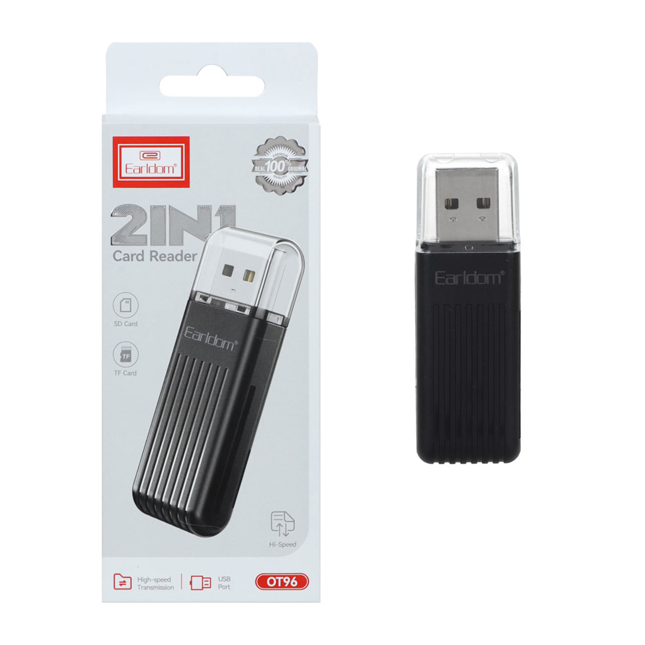 رم ریدر و Earldom OTG مدل ET-OT96 - مشکی