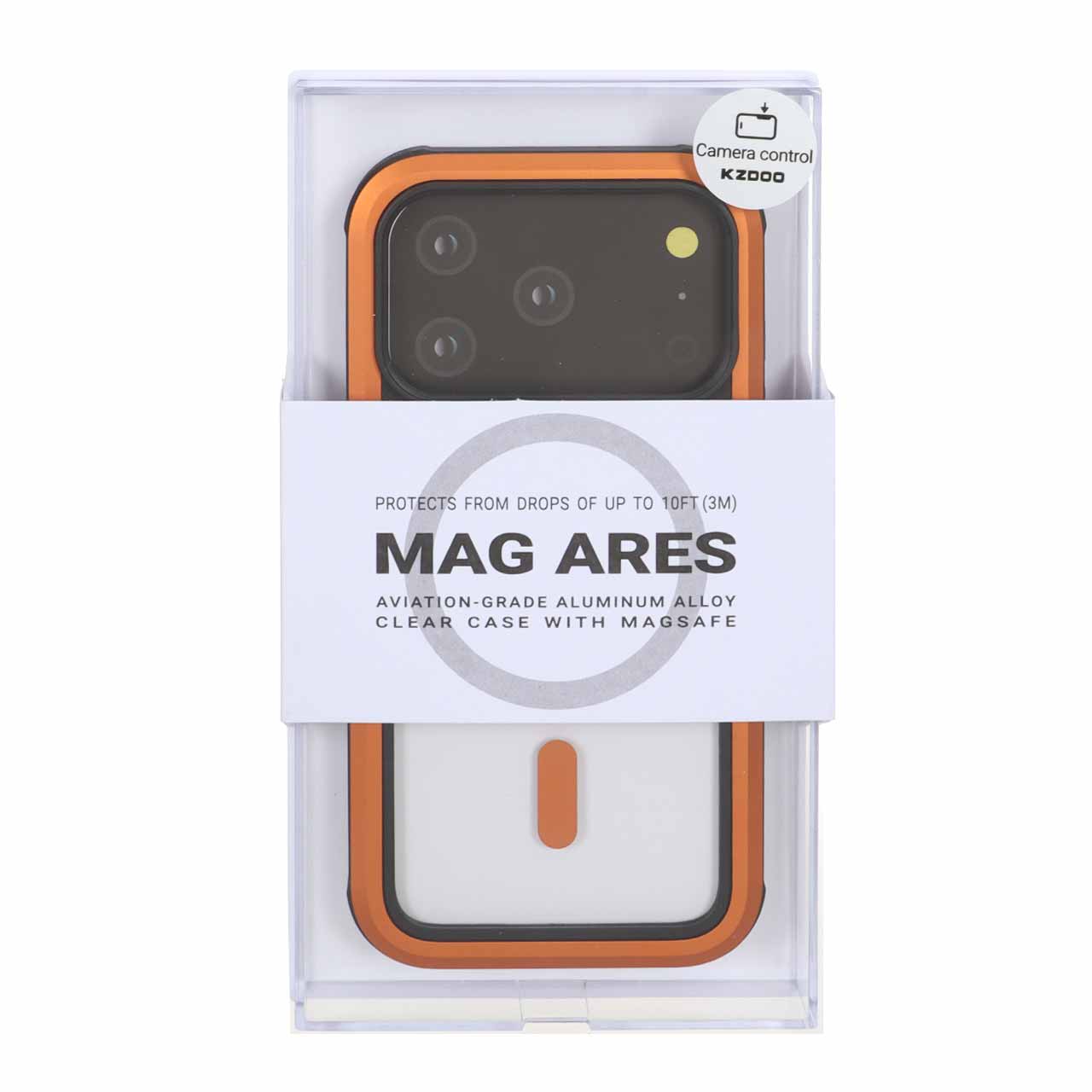 قاب Original KZDoo MAG Ares مدل Apple iPhone 17 Pro - نارنجی (پک دار) - NTC